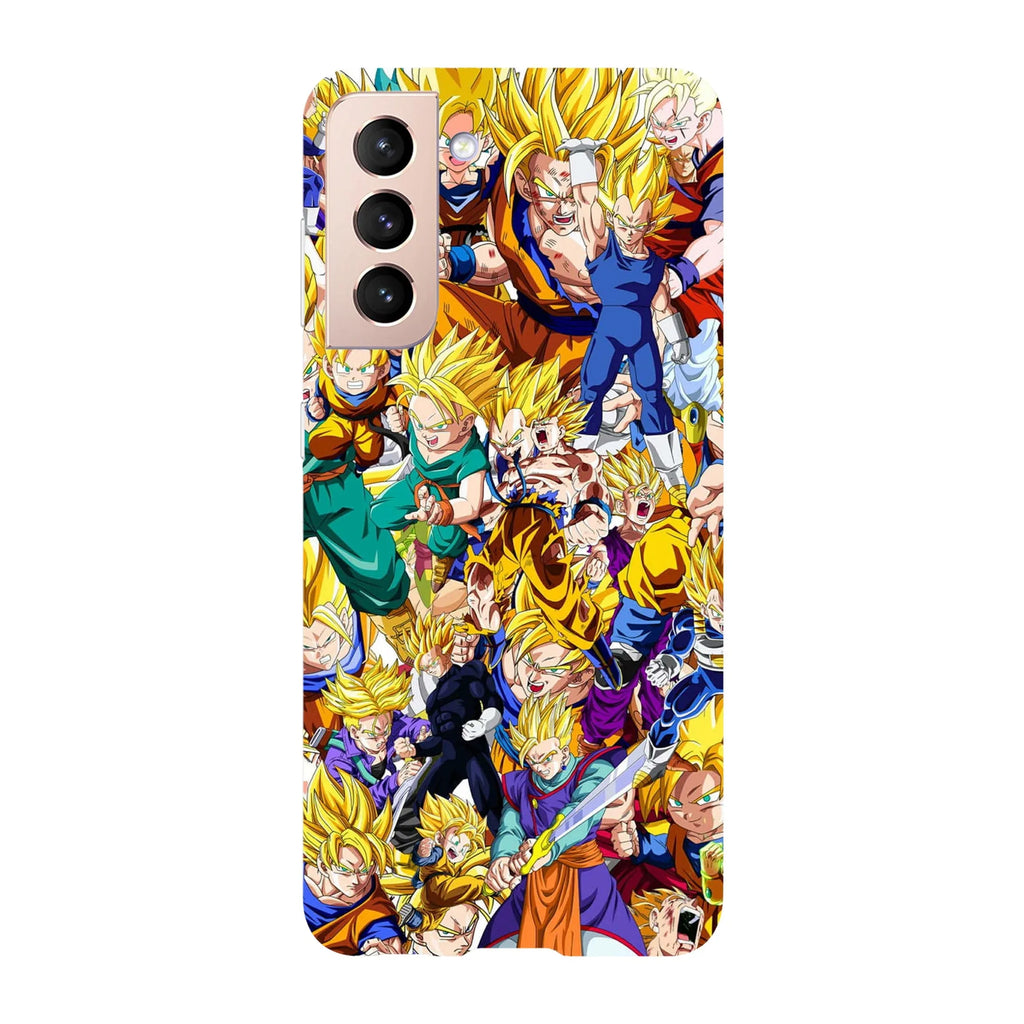 Husa compatibila cu Samsung Galaxy S22 Ultra model Dragon Ball Super Saiyans, Silicon, TPU, Viceversa - Viceversa