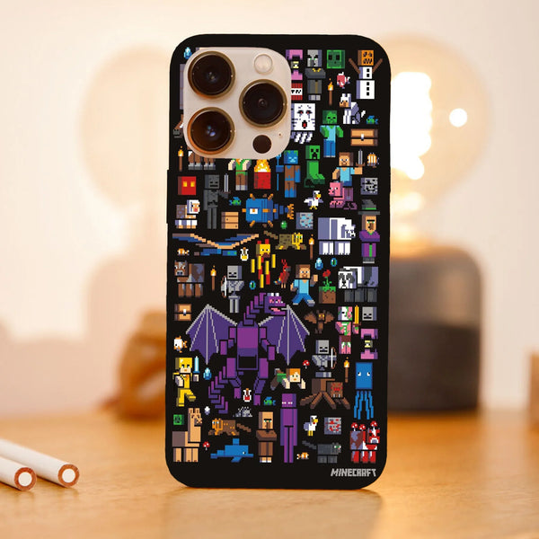 Husa compatibila cu Apple iPhone 15 Pro Max model Minecraft Guide, Silicon, TPU, Viceversa - Viceversa