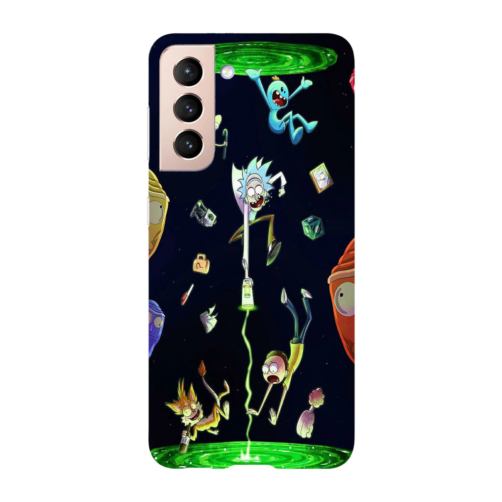 Husa compatibila cu Samsung Galaxy S22 Ultra model Rick and Morty multiverse, Silicon, TPU, Viceversa - Viceversa