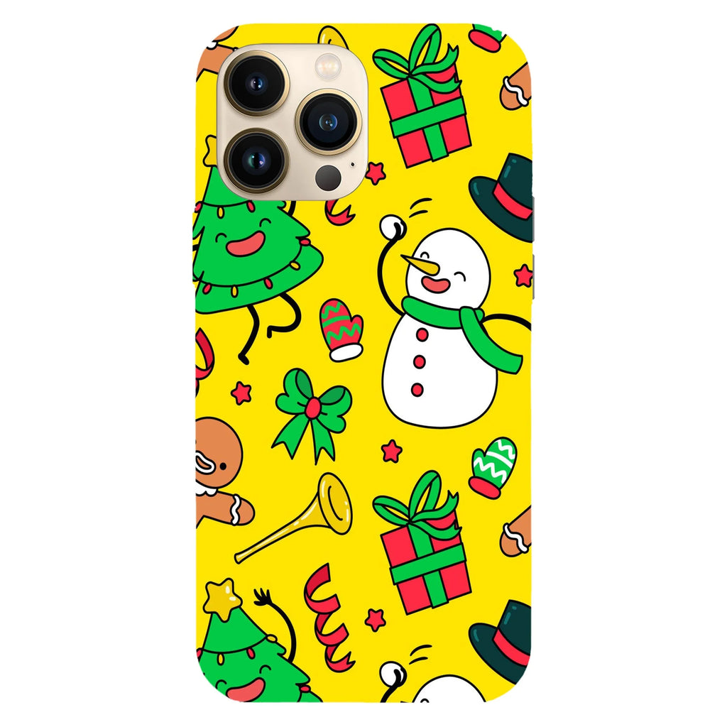 Husa Craciun compatibila cu Apple iPhone 15 Pro Max model Cartoon Christmas decorations, Silicon, TPU, Viceversa - Viceversa