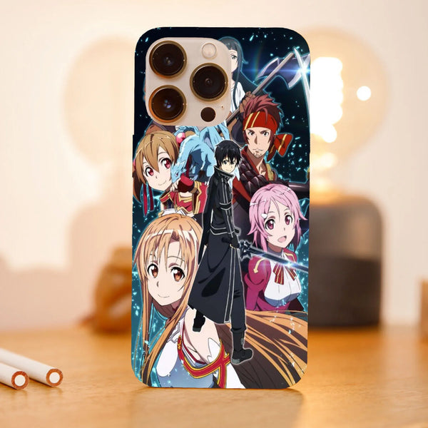 Husa compatibila cu Apple iPhone 15 Pro model Sword Art Online Family, Silicon, TPU, Viceversa - Viceversa