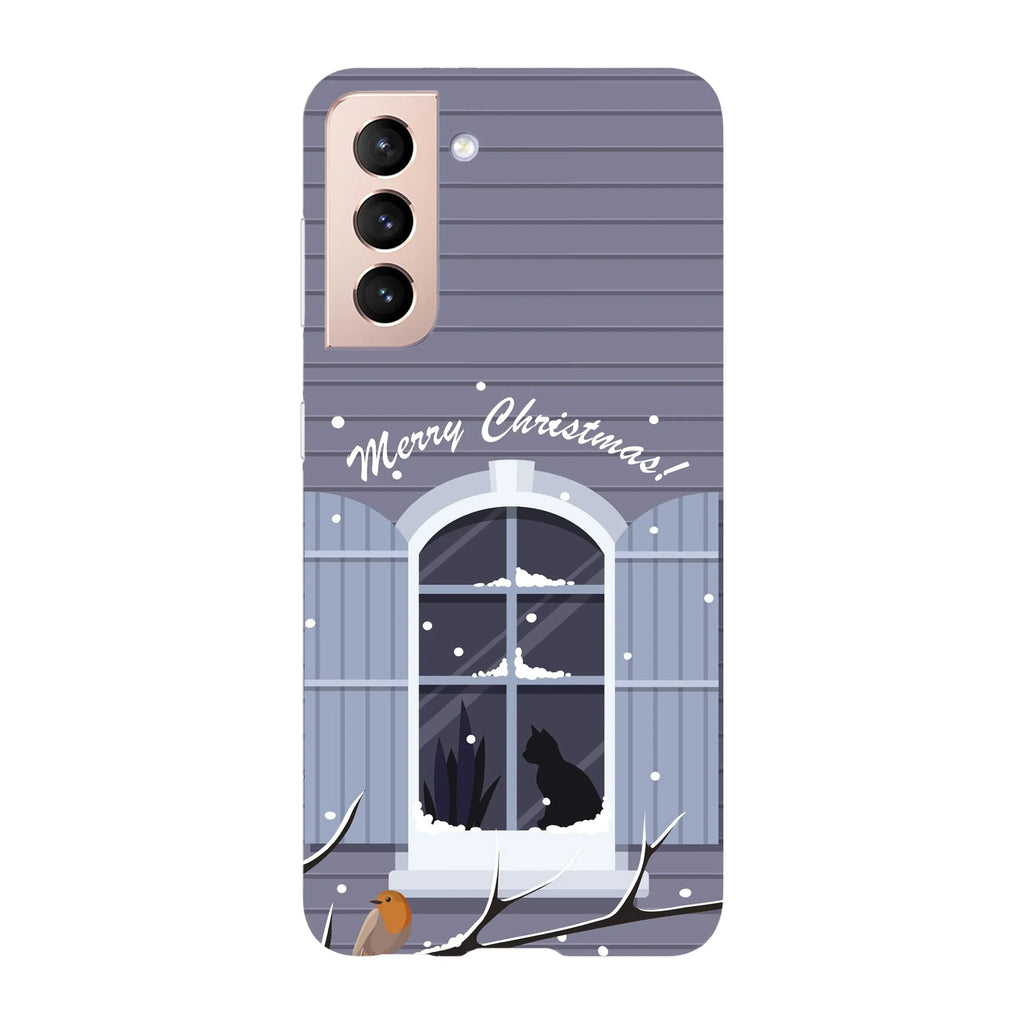 Husa Craciun compatibila cu Samsung Galaxy S22 Ultra model Snowy Day, Silicon, TPU, Viceversa - Viceversa