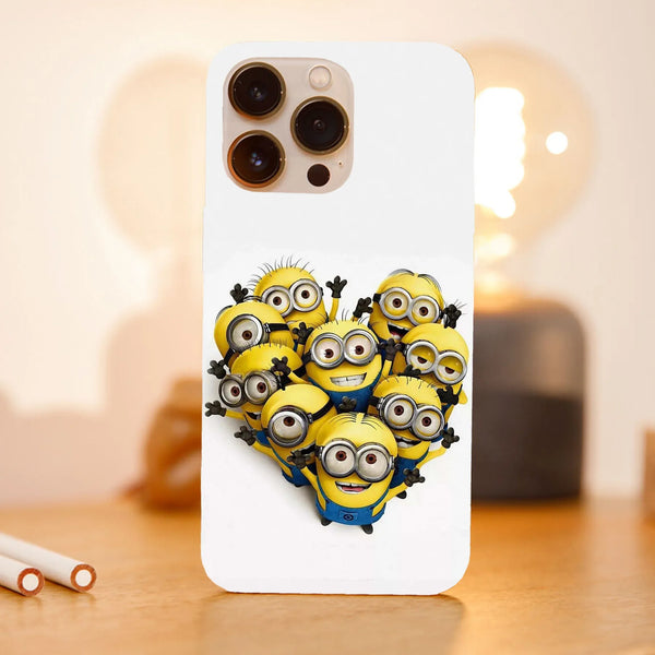 Husa compatibila cu Apple iPhone 15 Pro Max model Minions Hearth, Silicon, TPU, Viceversa - Viceversa