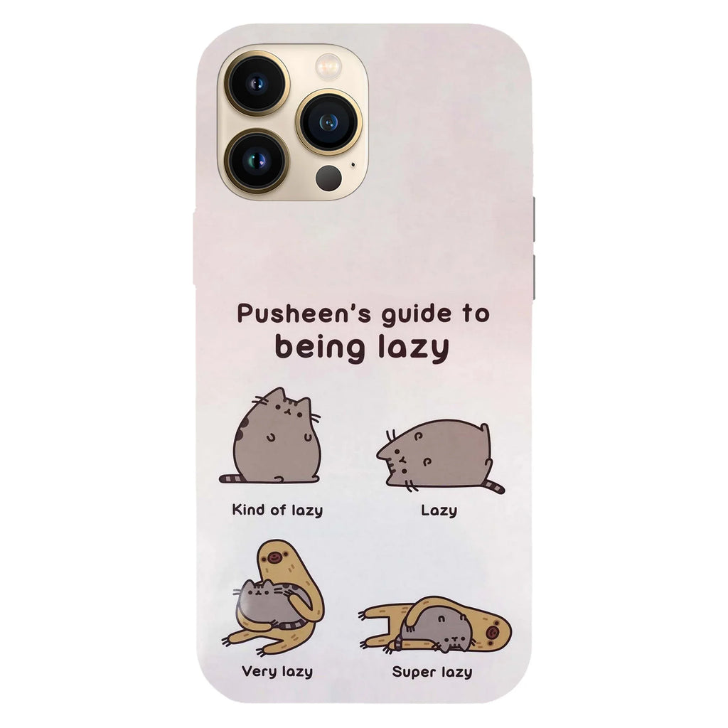 Husa compatibila cu Apple iPhone 15 Pro model Pusheen guide to lazy, Silicon, TPU, Viceversa - Viceversa