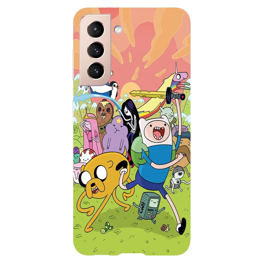 Husa compatibila cu Samsung Galaxy S22 Ultra model Adventure time, Silicon, TPU, Viceversa - Viceversa