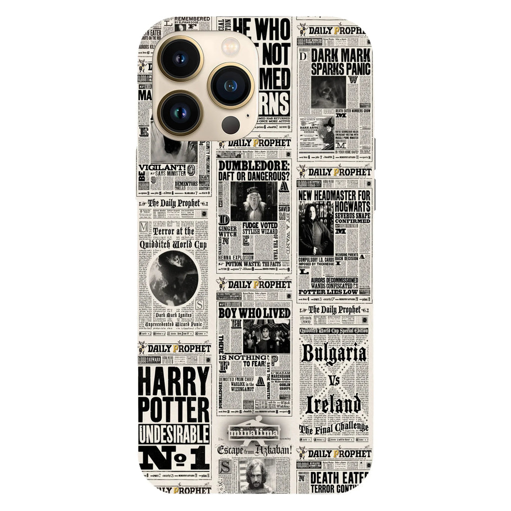Husa telefon compatibila cu Apple iPhone 15 Pro Max, Viceversa, model Daily Prophet Harry Potter, Silicon, TPU - Viceversa