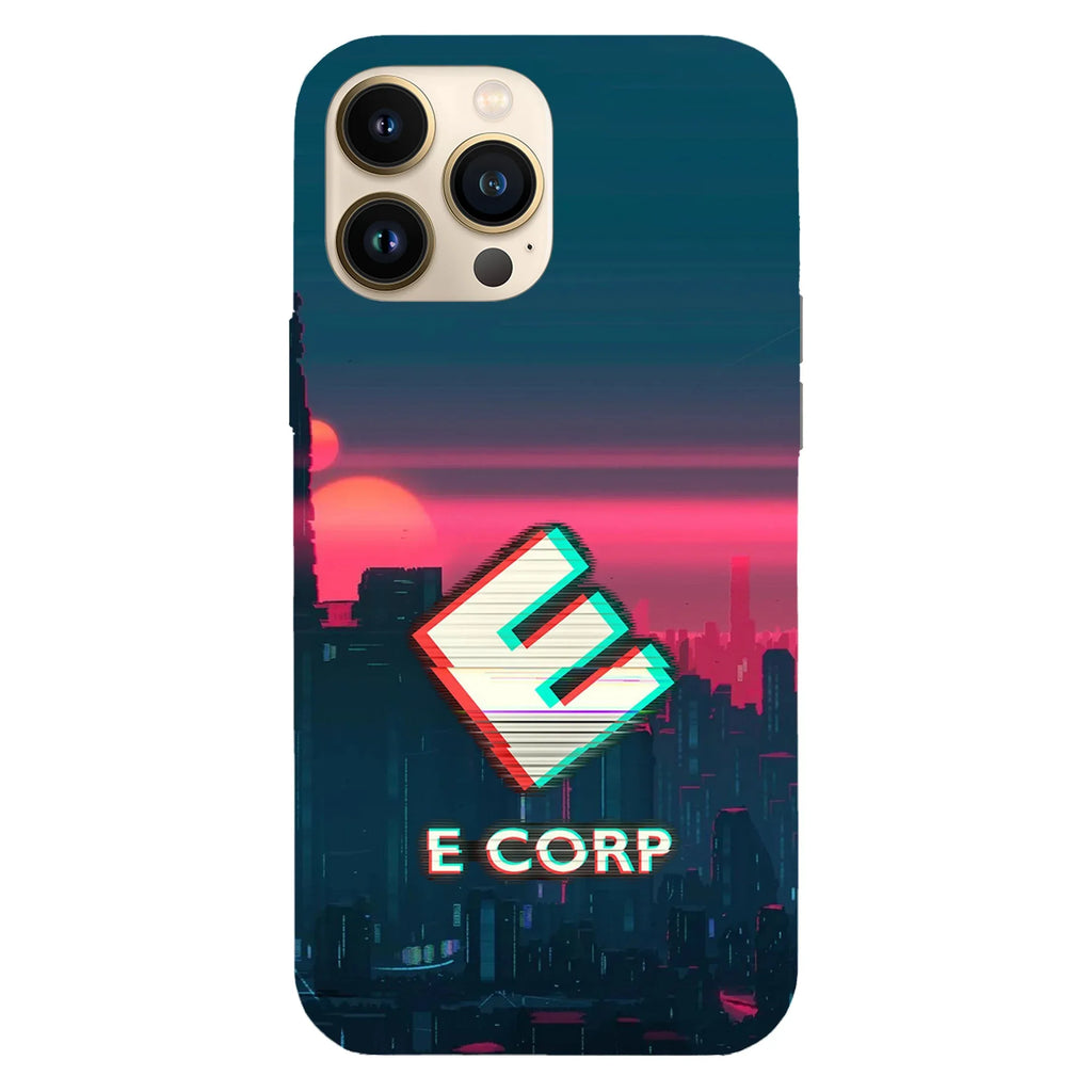 Husa telefon compatibila cu Apple iPhone 15 Pro Max, Viceversa, model E Corp Mr Robot, Silicon, TPU - Viceversa