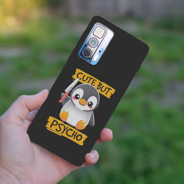 Husă din silicon Motorola Edge 20 Pro cu Cute but psycho