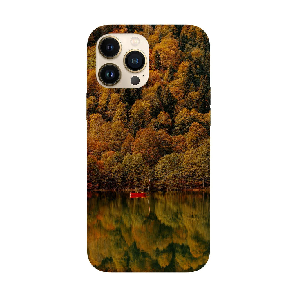 Husa compatibila cu Apple iPhone 15 model Forest Lake View, Silicon, TPU, Viceversa - Viceversa