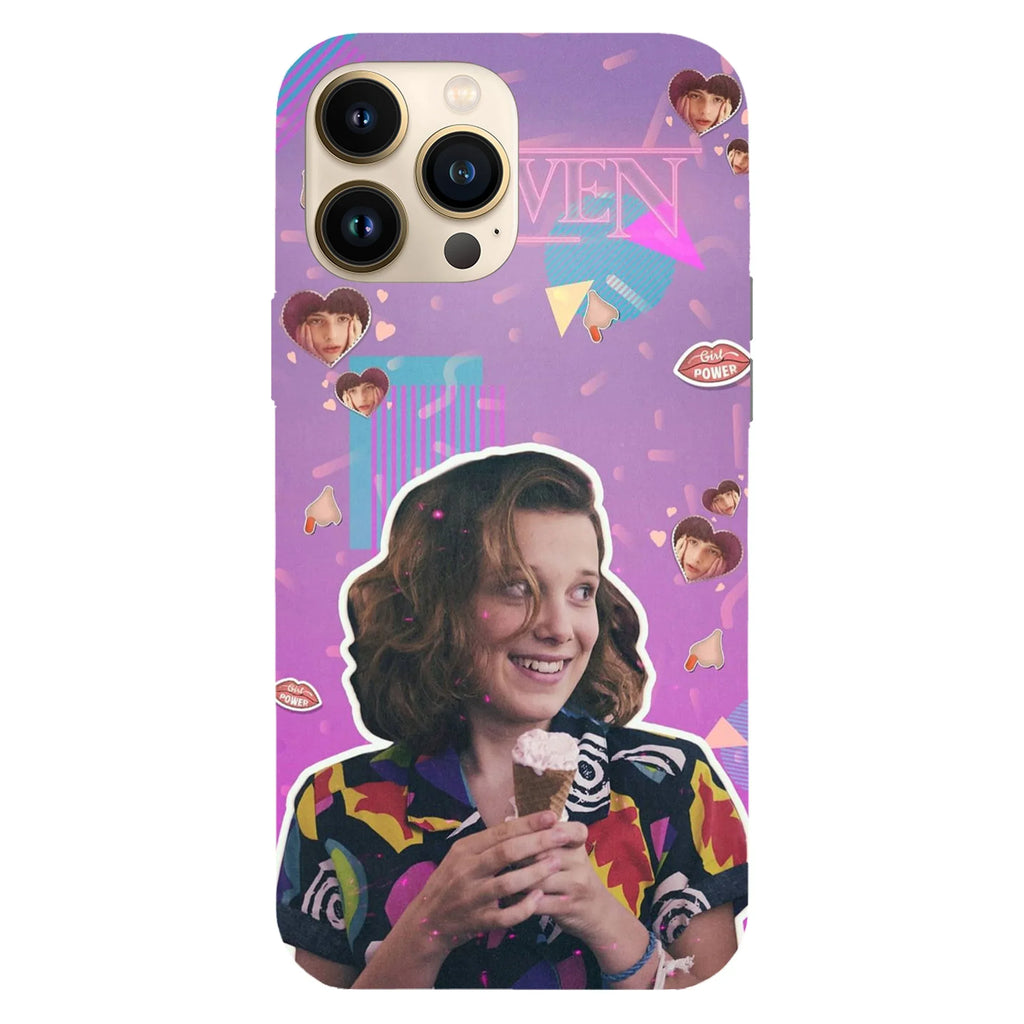 Husa telefon compatibila cu Apple iPhone 15 Plus, Viceversa, model Jane Stranger things, Silicon, TPU - Viceversa