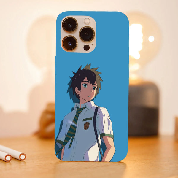 Husa telefon compatibila cu Apple iPhone 15 Pro, Viceversa, model Taki Tachibana Your Name, Silicon, TPU - Viceversa