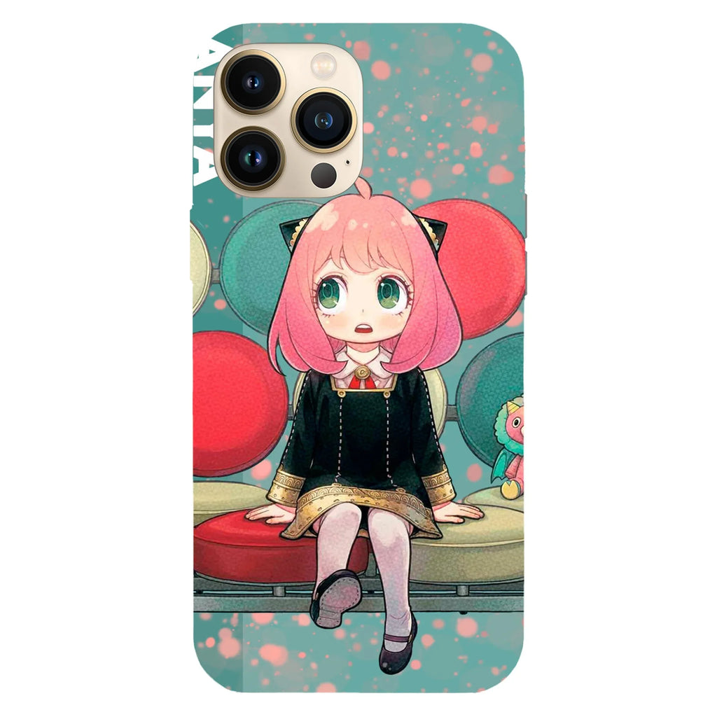 Husa compatibila cu Apple iPhone 15 Pro model Anya Forger Spy x Family, Silicon, TPU, Viceversa - Viceversa