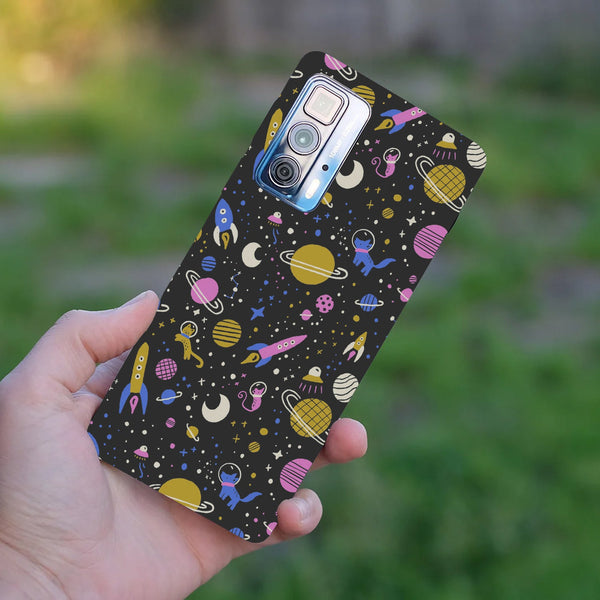 Husă din silicon Motorola G51 cu Space doodle