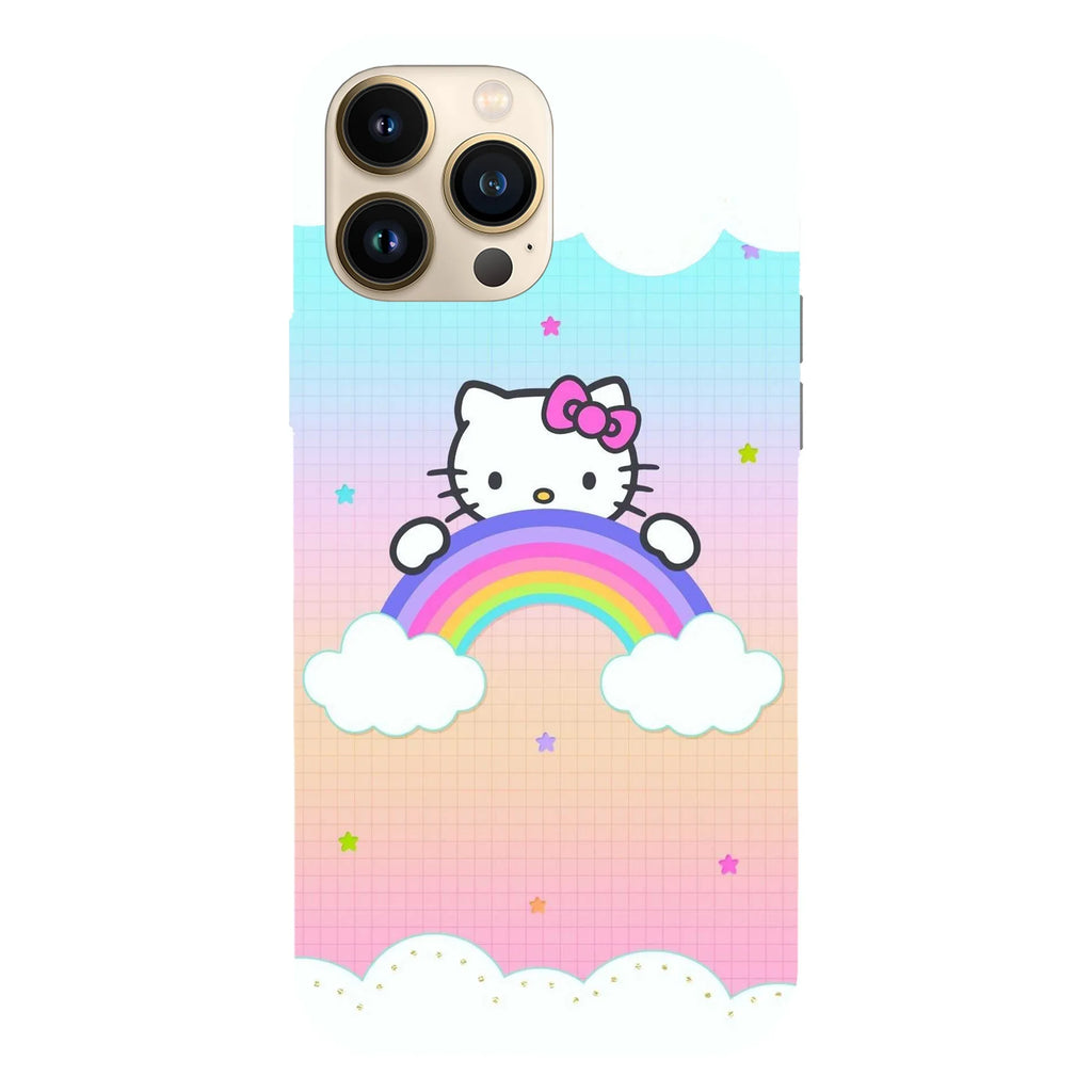 Husa compatibila cu Apple iPhone 15 Plus, Viceversa, model Cloudy star Hello kitty , Silicon, TPU - Viceversa
