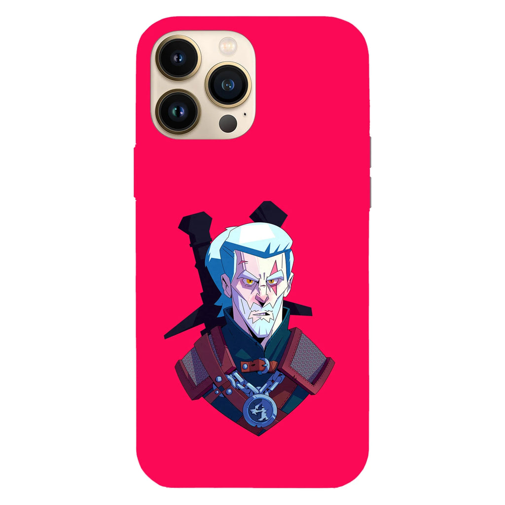 Husa telefon compatibila cu Apple iPhone 15 Pro Max, Viceversa, model Cartoon Gerald The Witcher, Silicon, TPU - Viceversa