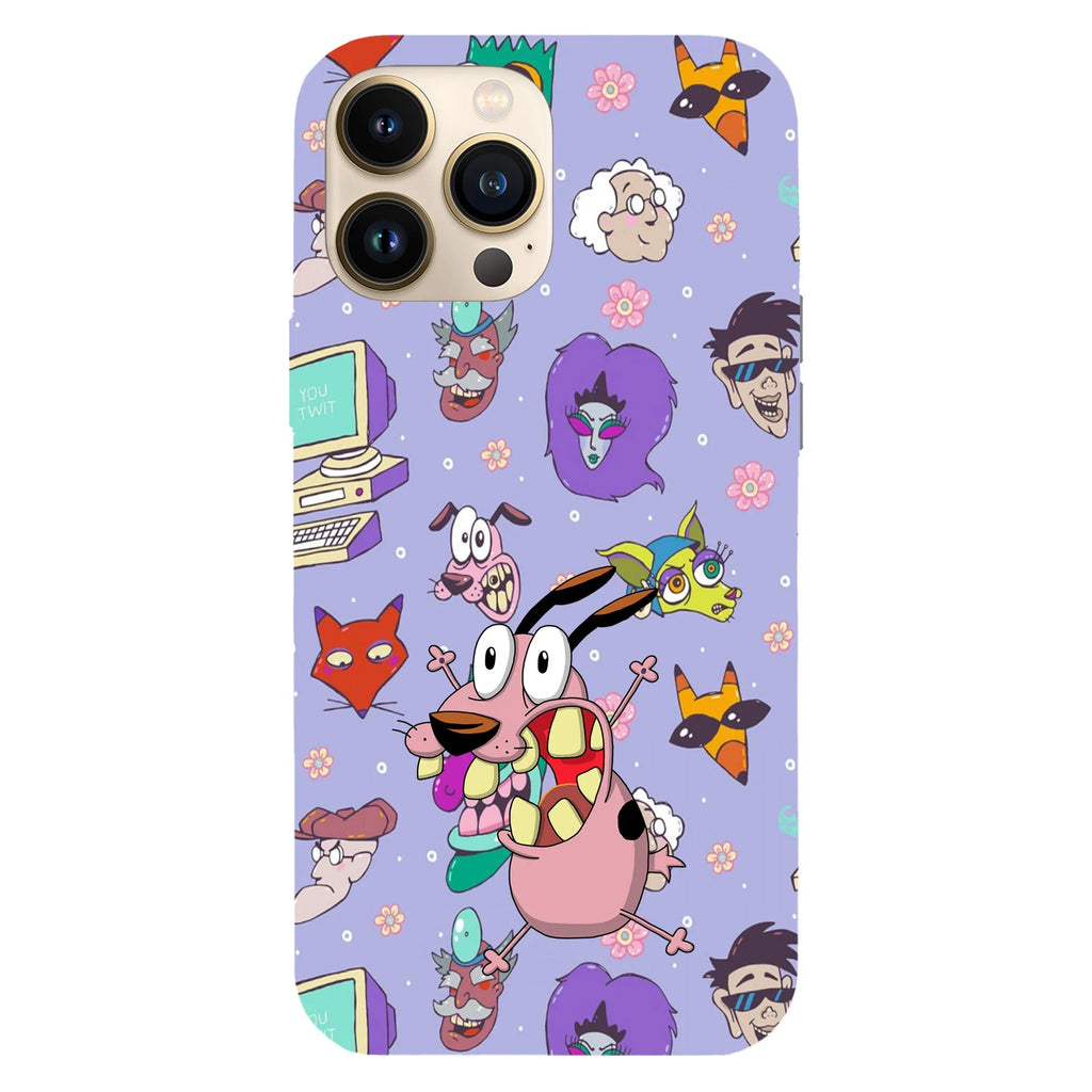 Husa compatibila cu Apple iPhone 15 Pro Max model Courage the cowardly dog, Silicon, TPU, Viceversa - Viceversa
