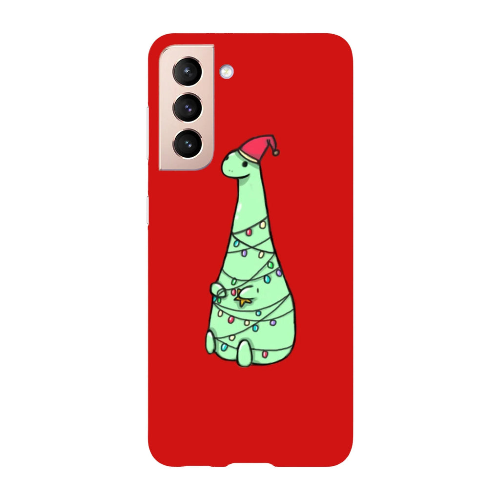 Husa Craciun compatibila cu Samsung Galaxy S22 Ultra model Kawaii Dino Christmas, Silicon, TPU, Viceversa - Viceversa