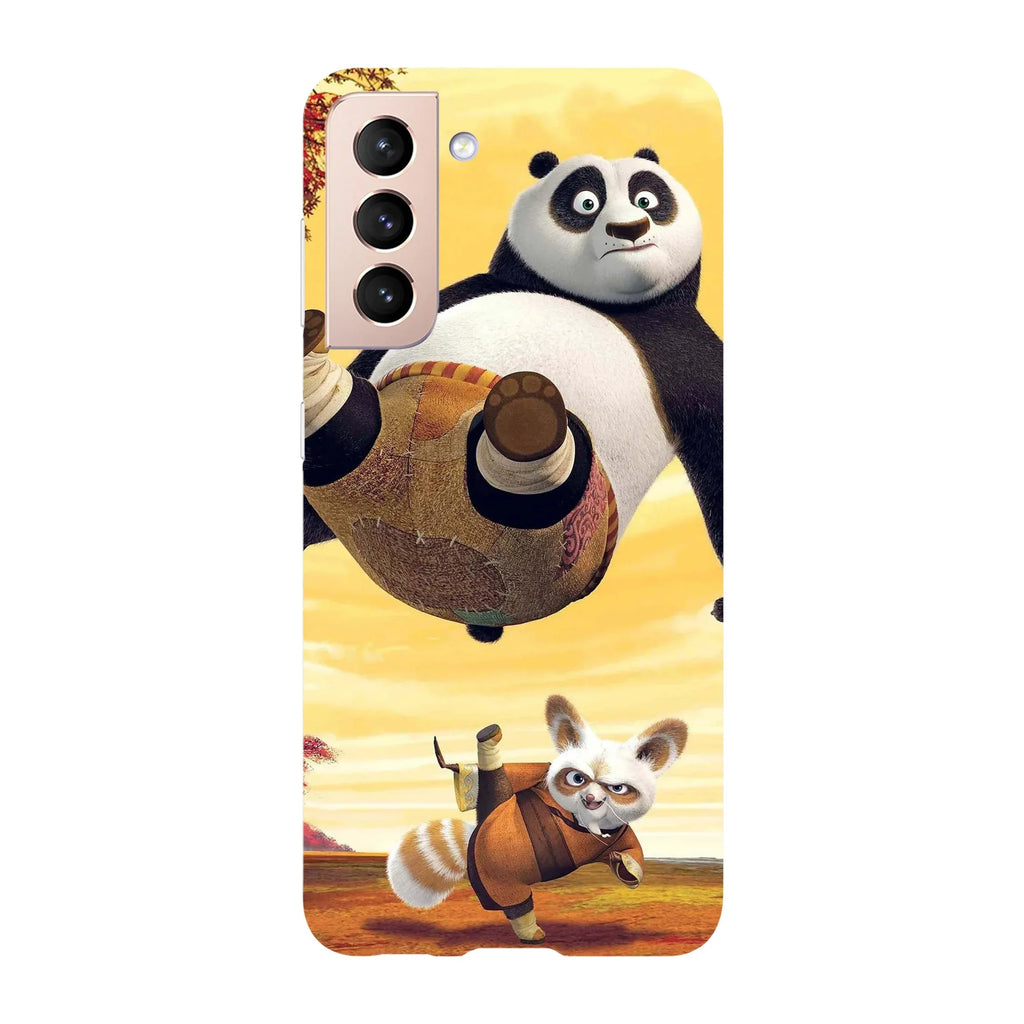 Husa compatibila cu Samsung Galaxy S22 Ultra model Kung Fu Panda training, Silicon, TPU, Viceversa - Viceversa