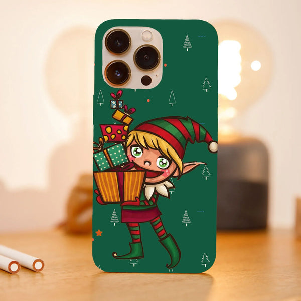 Husa Craciun compatibila cu Apple iPhone 15 Pro model Santa's little helper, Silicon, TPU, Viceversa - Viceversa