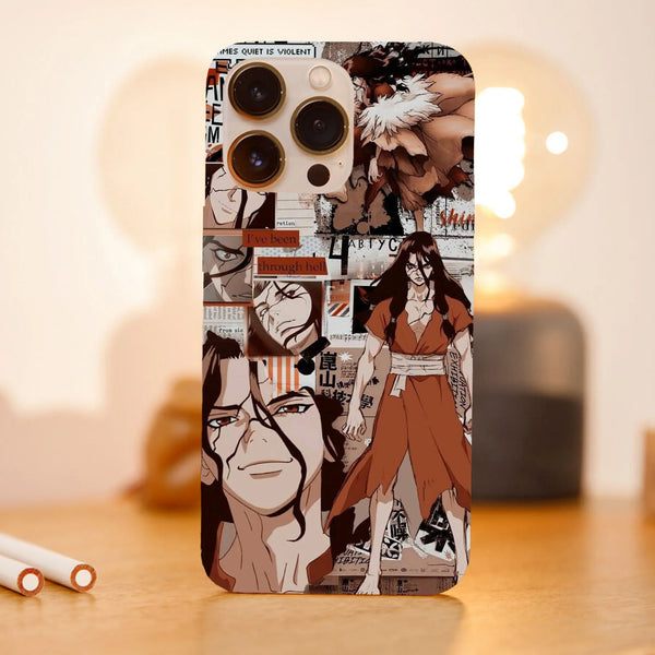 Husa telefon compatibila cu Apple iPhone 15 Plus, Viceversa, model Tsukasa Shishio Dr Stone, Silicon, TPU - Viceversa