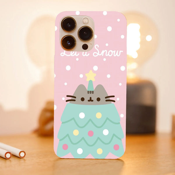 Husa Craciun compatibila cu Apple iPhone 15 Pro Max model Let it snow Pusheen, Silicon, TPU, Viceversa - Viceversa