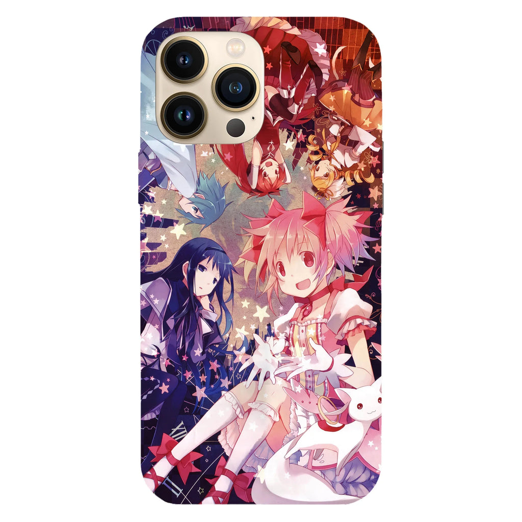 Husa telefon compatibila cu Apple iPhone 15 Pro, Viceversa, model All team Madoka Magica, Silicon, TPU - Viceversa