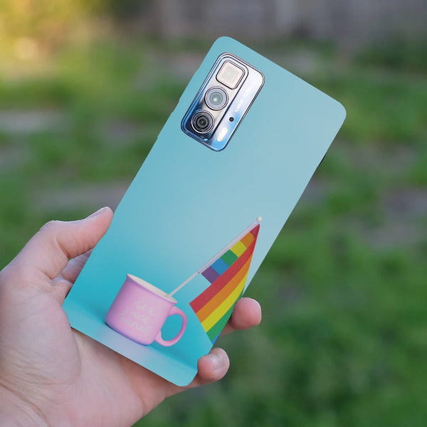 Husă din silicon Motorola G100 cu Be a nice human