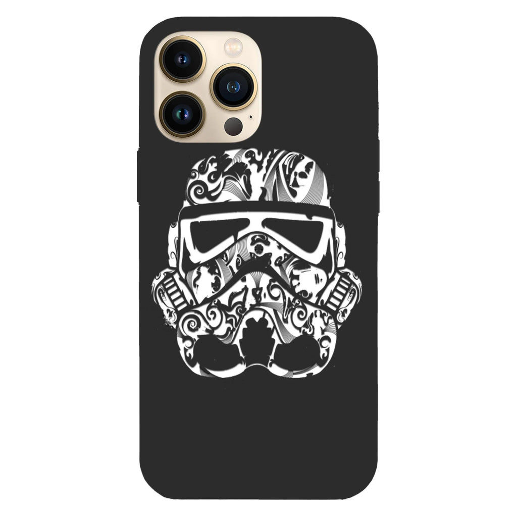 Husa compatibila cu Apple iPhone 15 Pro Max model Stormtrooper face tattoo, Silicon, TPU, Viceversa - Viceversa