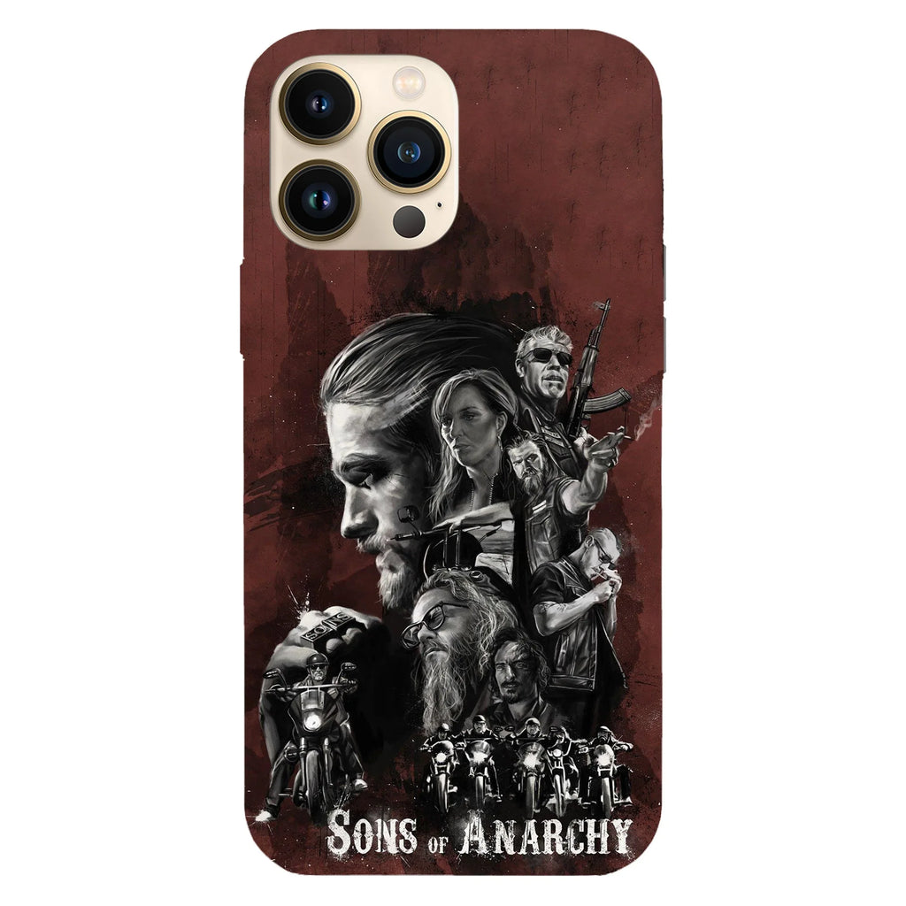 Husa telefon compatibila cu Apple iPhone 15 Pro, Viceversa, model Sons of Anarchy Members, Silicon, TPU - Viceversa