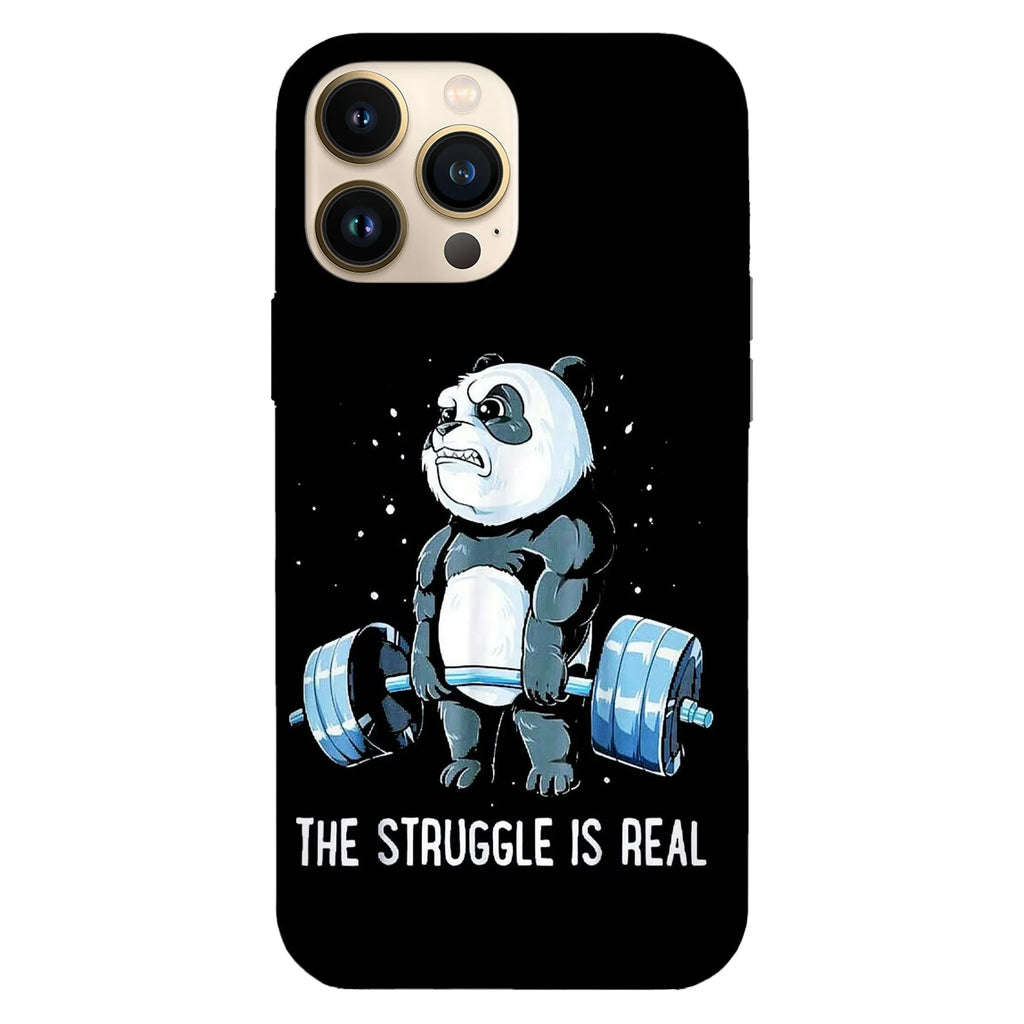 Husa compatibila cu Apple iPhone 15 Pro Max model The struggle is real, Silicon, TPU, Viceversa - Viceversa