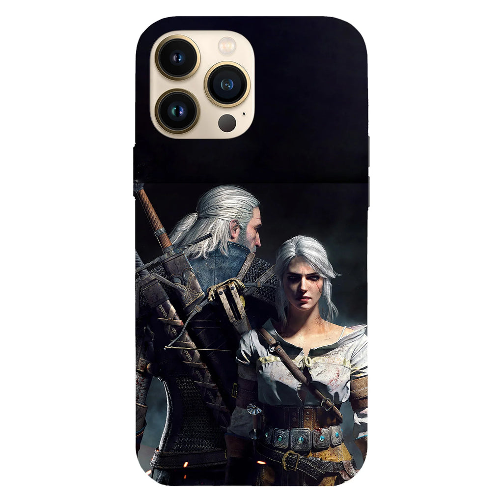 Husa telefon compatibila cu Apple iPhone 15 Plus, Viceversa, model Ciri x Gerald The Witcher, Silicon, TPU - Viceversa