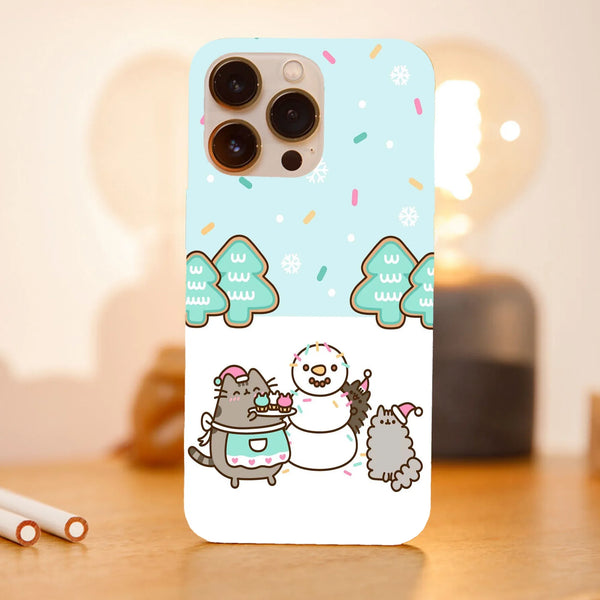 Husa Craciun compatibila cu Apple iPhone 15 Pro Max model Pusheen Christmas kawaii, Silicon, TPU, Viceversa - Viceversa
