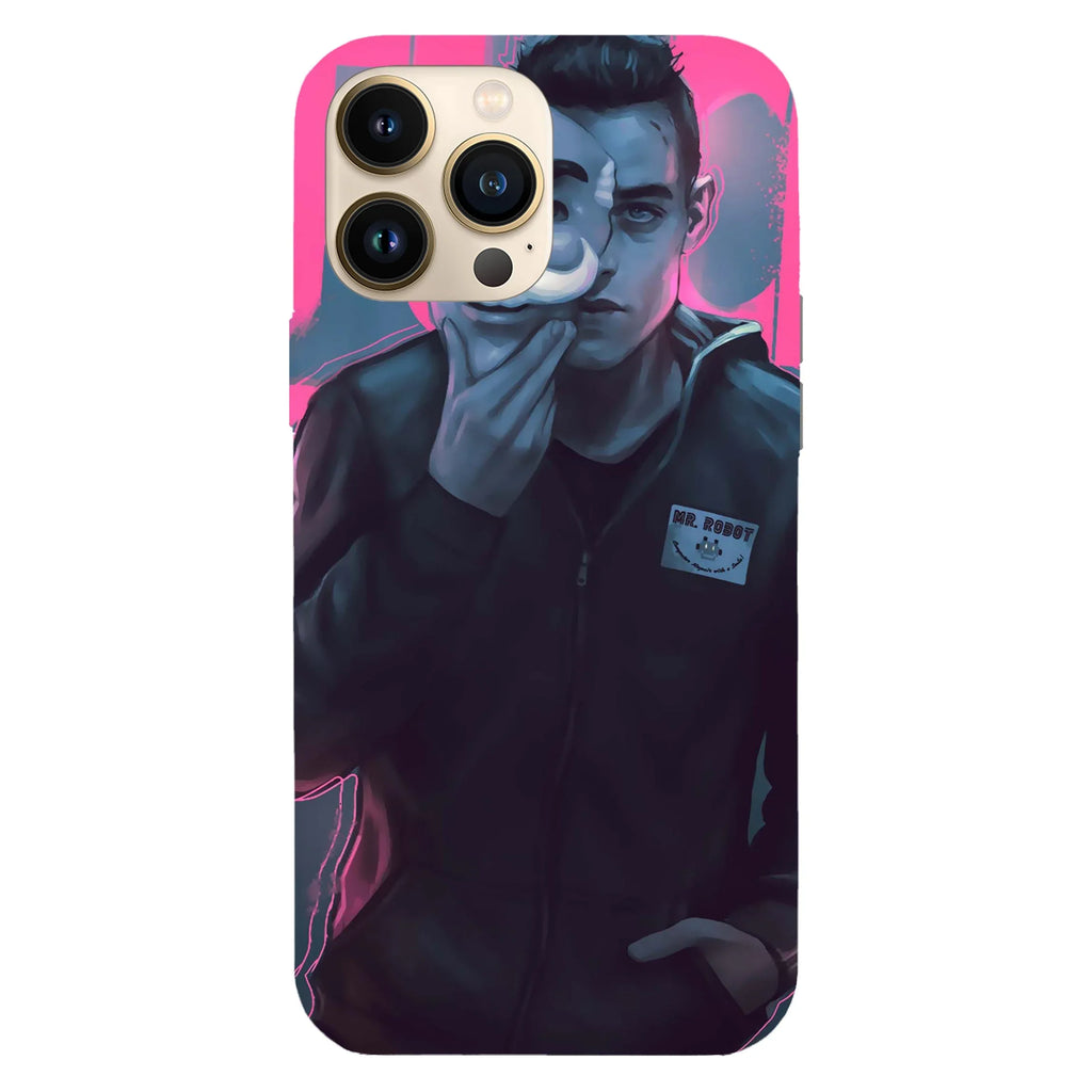 Husa compatibila cu Apple iPhone 15 Plus model Mr. robot, Silicon, TPU, Viceversa - Viceversa