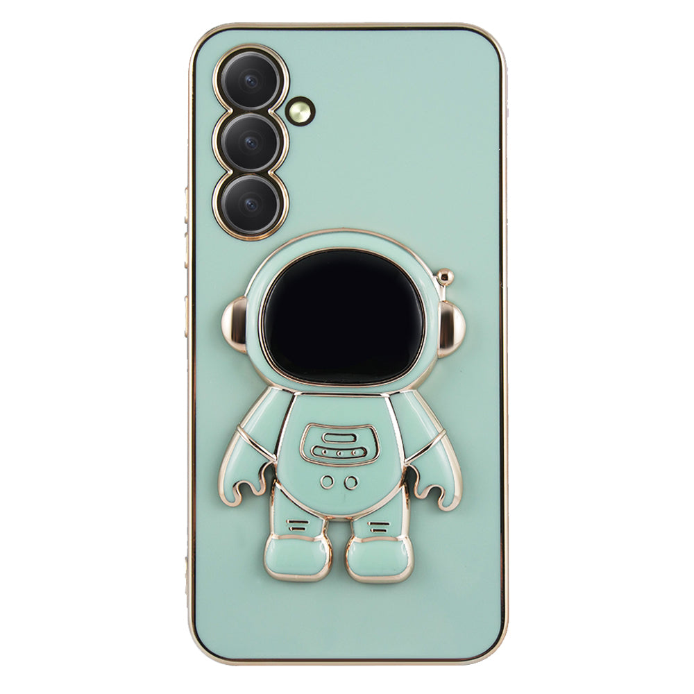 Husa Samsung Galaxy S23 FE model Astronaut 5D Lost in Space Edition cu suport telefon, Mint
