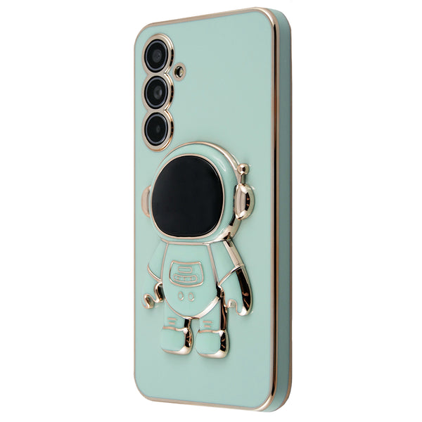 Husa Samsung Galaxy S24 model Astronaut 5D Lost in Space Edition cu suport telefon, Mint