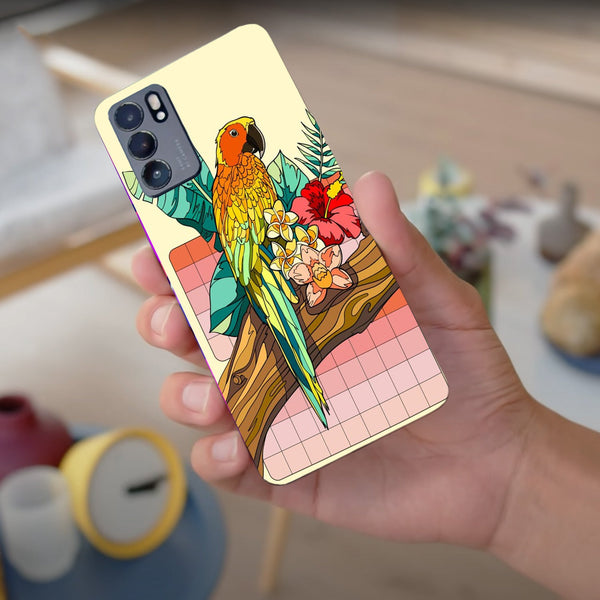 Husa compatibila cu Oppo Reno 5 4G model A-parrot-ly Art, Silicon, TPU, Viceversa