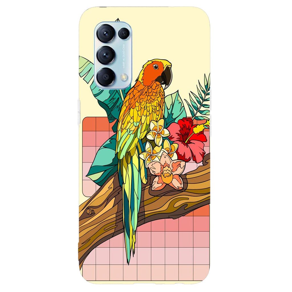 Husa compatibila cu Oppo Reno 5 4G model A-parrot-ly Art, Silicon, TPU, Viceversa