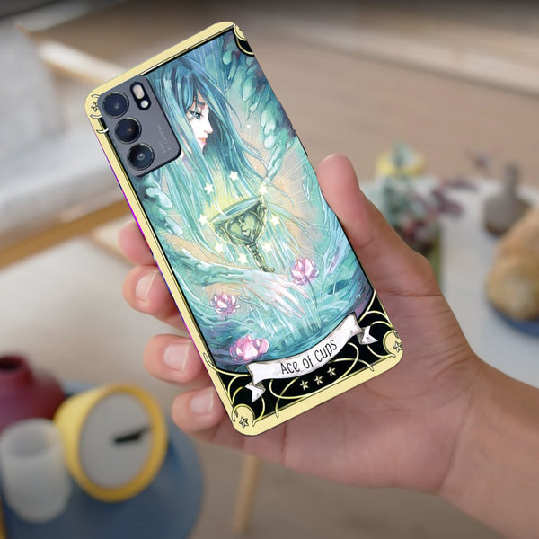 Husa compatibila cu Oppo Reno 5 4G model Ace of cups, Silicon, TPU, Viceversa