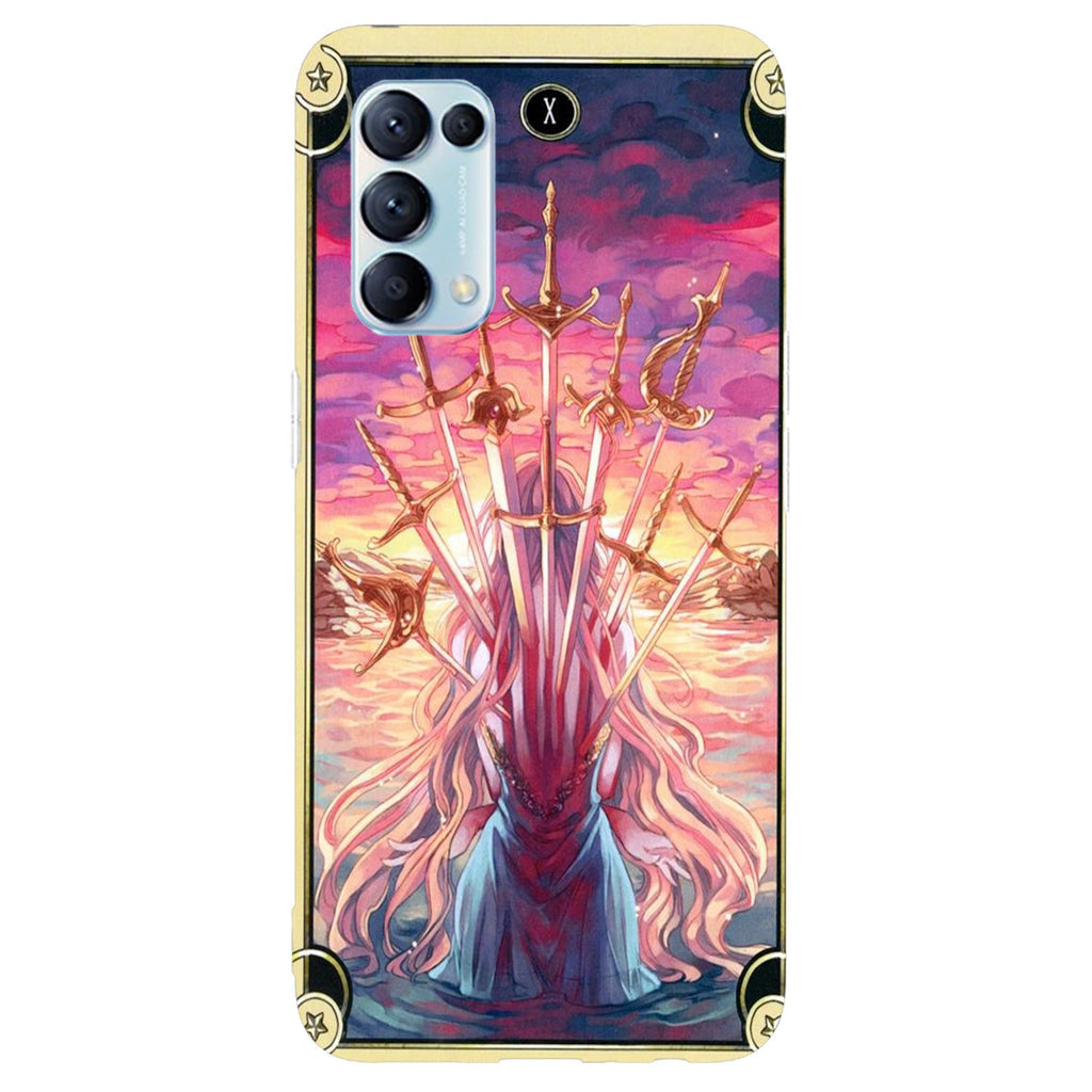 Husa compatibila cu Oppo Reno 5 4G model Ace of swords, Silicon, TPU, Viceversa