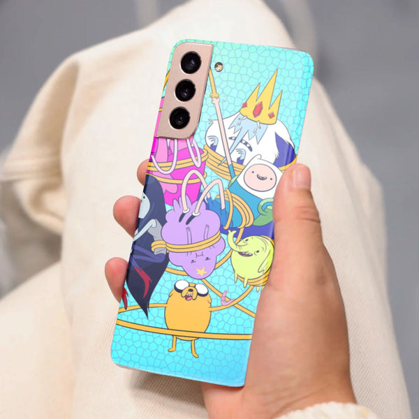 Husa compatibila cu Samsung Galaxy S21 FE model Adventure time fist bump, Silicon, TPU, Viceversa