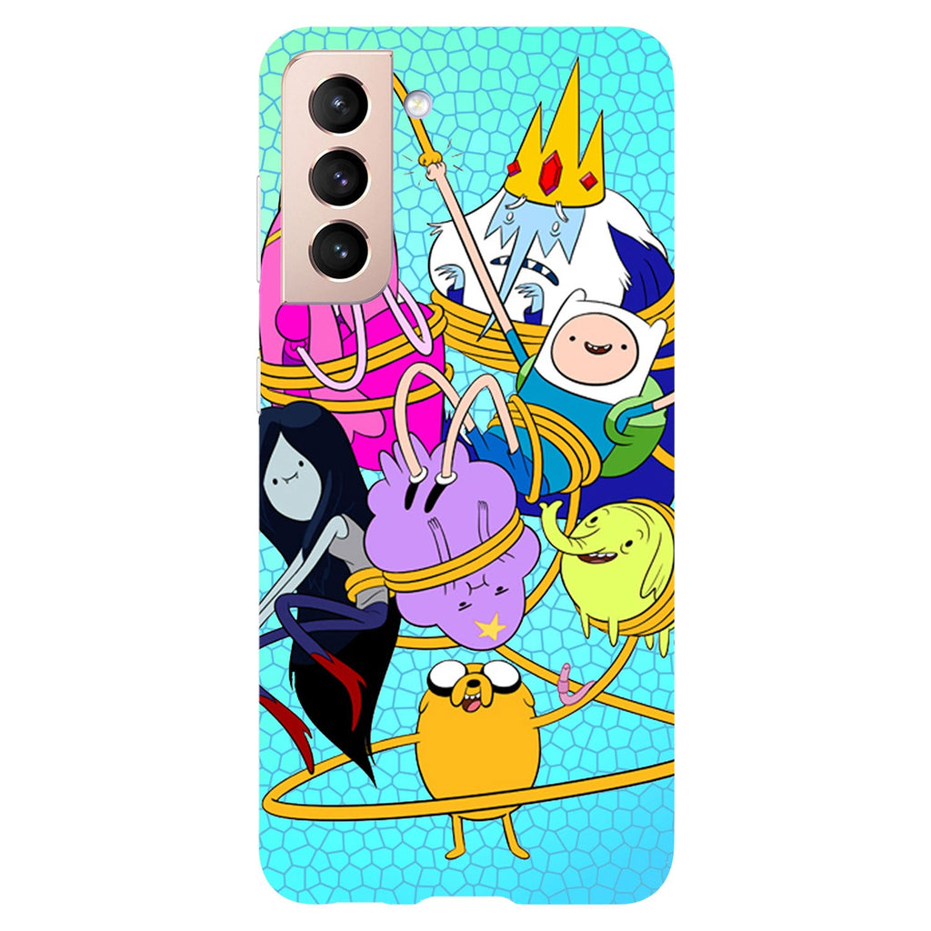 Husa compatibila cu Samsung Galaxy S21 FE model Adventure time fist bump, Silicon, TPU, Viceversa