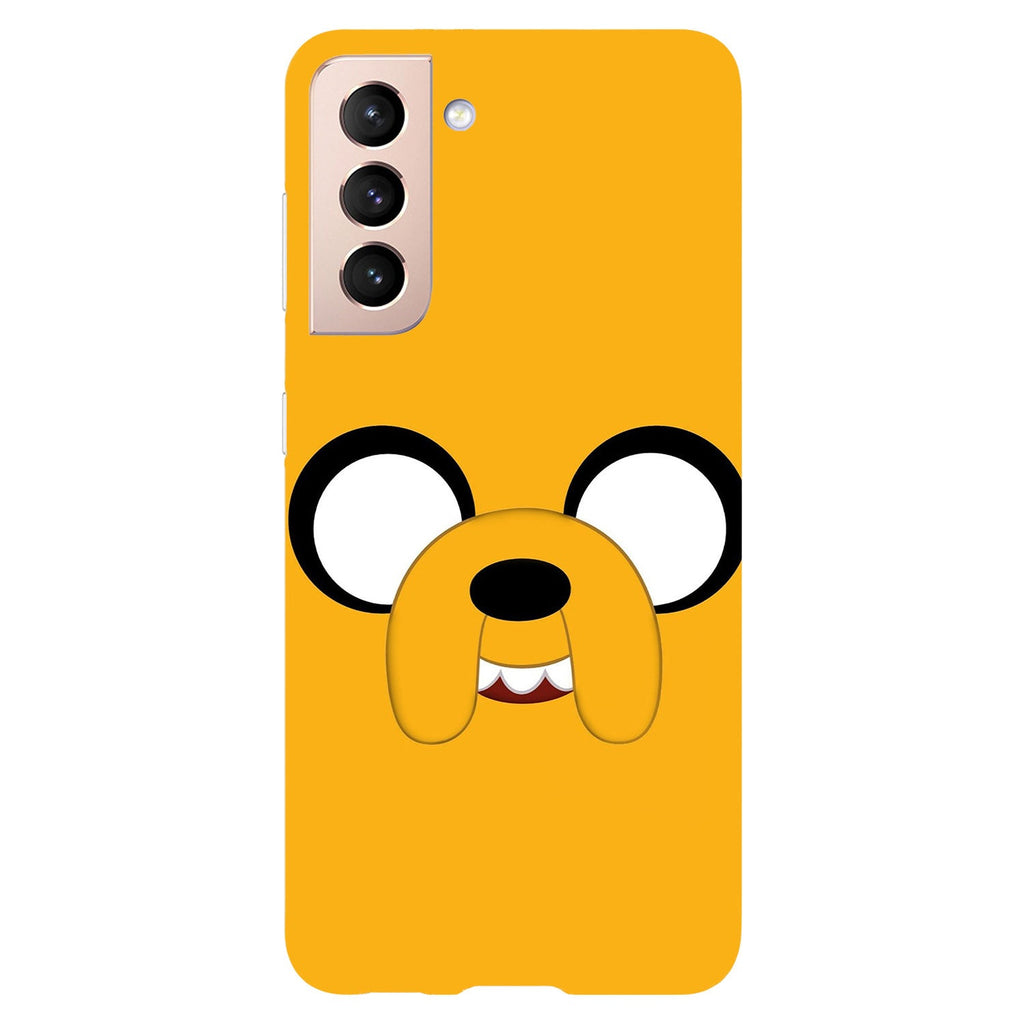 Husa compatibila cu Samsung Galaxy S21 FE model Adventure time Jake, Silicon, TPU, Viceversa
