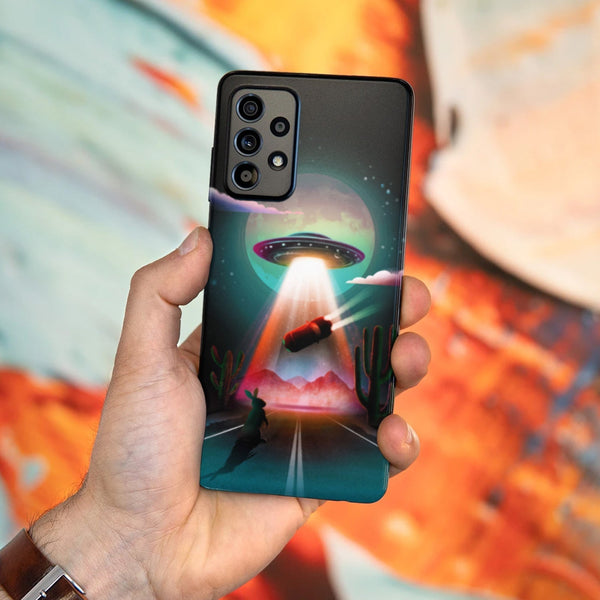 Husa compatibila cu Samsung Galaxy A73 5G model Alien Abduction, Silicon, TPU, Viceversa