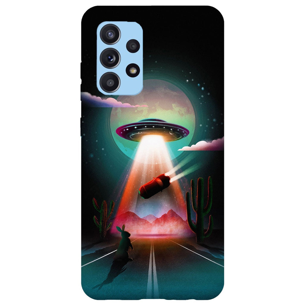 Husa compatibila cu Samsung Galaxy A73 5G model Alien Abduction, Silicon, TPU, Viceversa