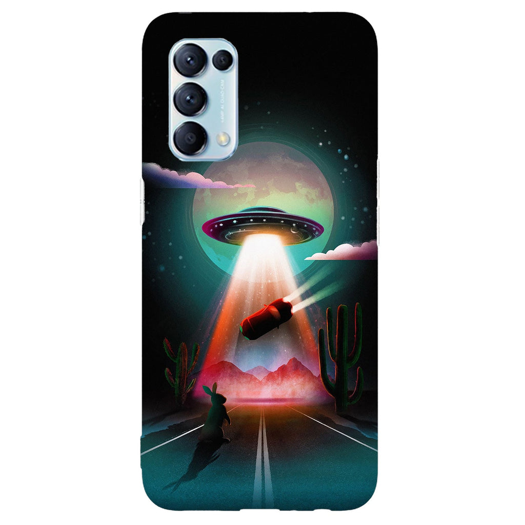Husa compatibila cu Oppo Reno 5 4G model Alien Abduction, Silicon, TPU, Viceversa