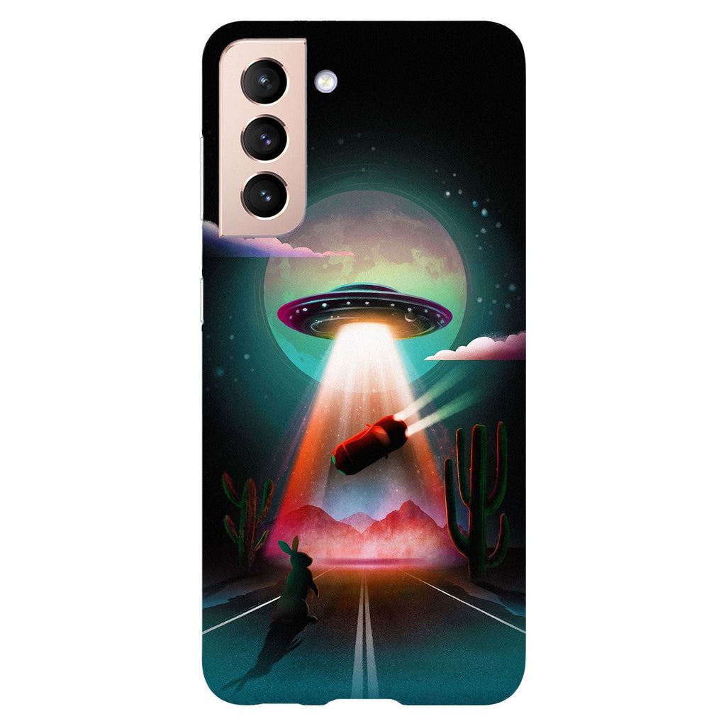 Husa Samsung Galaxy S21 FE model Alien Abduction, Silicon, TPU, Viceversa