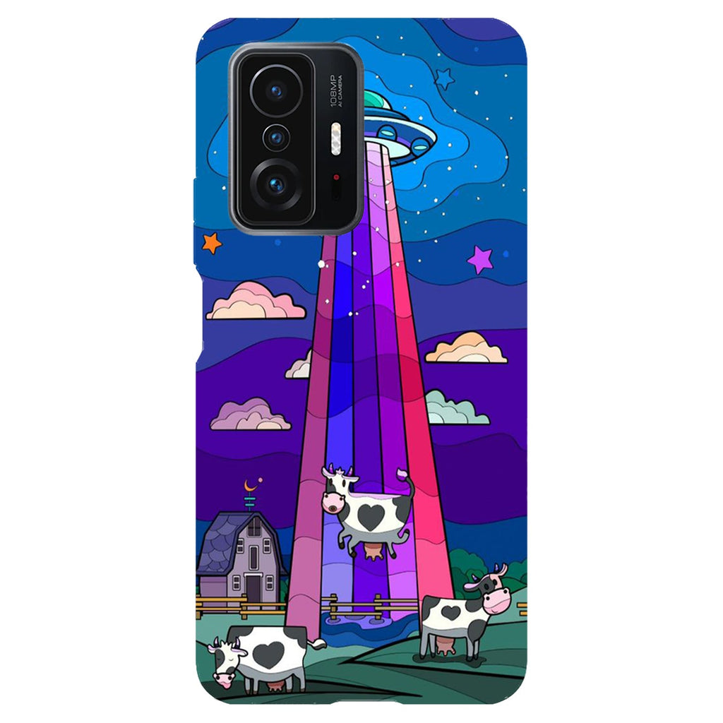 Husa compatibila cu Xiaomi Mi 11 Lite model Alien Cow, Silicon, TPU, Viceversa