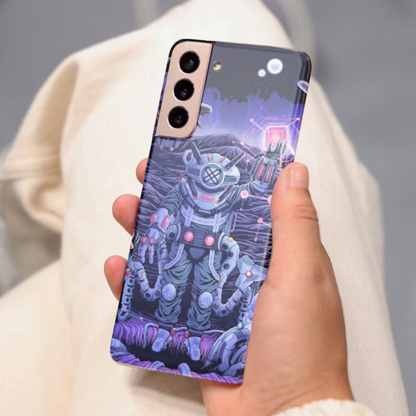 Husa compatibila cu Samsung Galaxy S21 FE model Alien Entity, Silicon, TPU, Viceversa