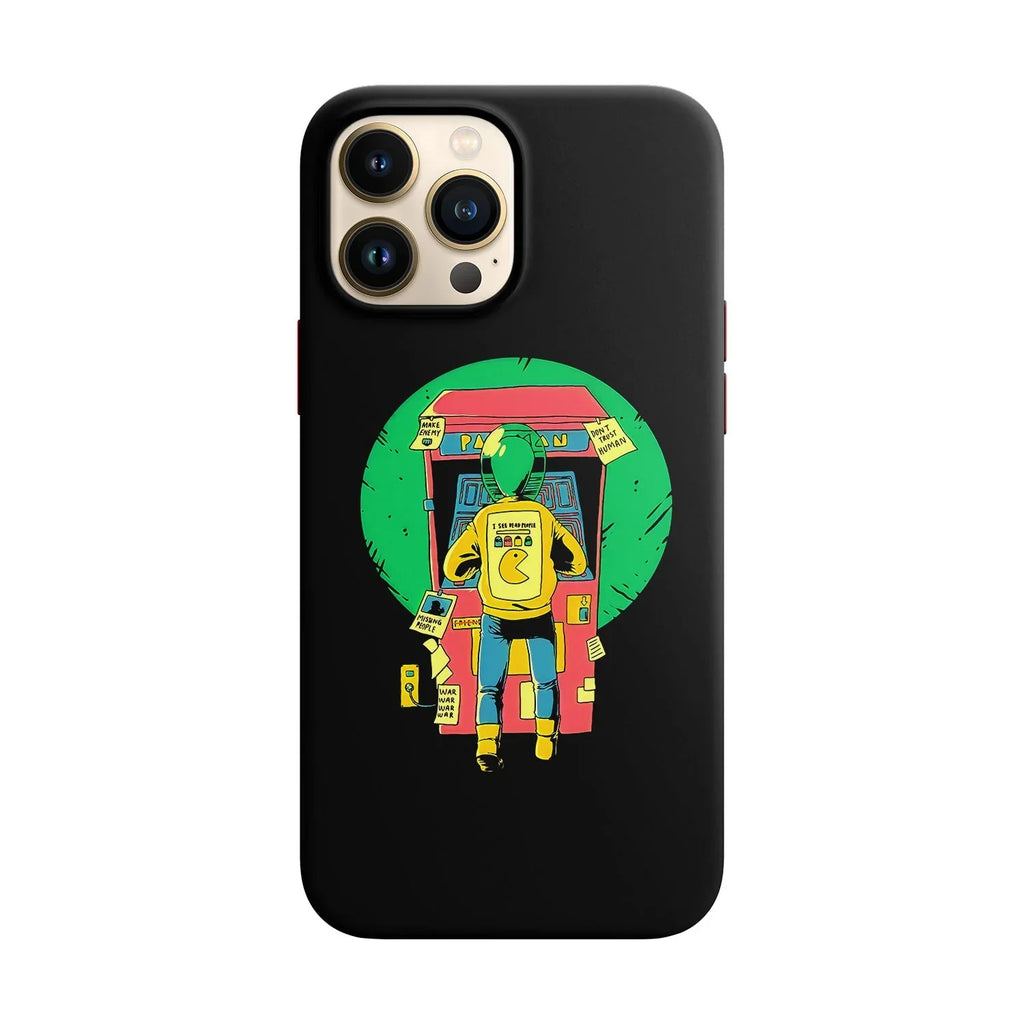 Husa compatibila cu Apple iPhone 11 Pro model Alien pacman,Silicon, Tpu, Viceversa - Viceversa