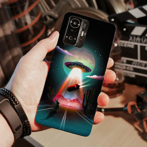 Husa compatibila cu Xiaomi Redmi 10 model Alien Abduction, Silicon, TPU, Viceversa - Viceversa